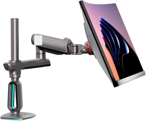 G80 L70 F6 E7 with RGB 32-60 inch Gaming Monitor Stand Mechanical arm Desktop Elevated Screen Rotating Aluminum Clip Ring(G80) in Saudi Arabia