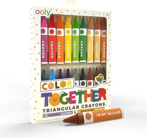 OOLY, I Heart Art, Erasable Crayons, Twistable Kids Coloring Kit, 12 Bright Colors - Ages 3+ in Kuwait