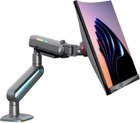 G70 L60 F6 E6 32-60 inch Curved Screen Desktop Gaming Monitor ARM Stand 2-20kgs Ultra-Wide Monitor Stand with RGB Lights(G70) in Saudi Arabia