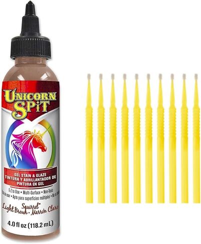 Unicorn SPiT Gel Stain and Glaze 20 Complete Collection: Sparkling and Original Colors with 10 Fine Detail Sticks, 4 oz (Complete Collection, 4 oz) in Saudi Arabia