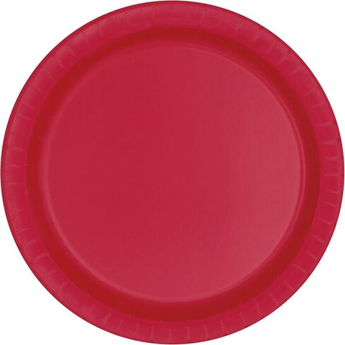 Pumpkin Orange Solid Round Paper Dessert Plates (17cm) 20 Count - Vibrant Paper Plates for Parties and Events, Perfect for Appetizers, Snacks, and Desserts in Saudi Arabia