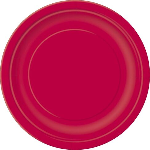 Pumpkin Orange Solid Round Paper Dessert Plates (17cm) 20 Count - Vibrant Paper Plates for Parties and Events, Perfect for Appetizers, Snacks, and Desserts in Saudi Arabia
