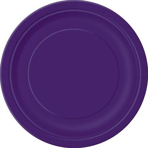 Pumpkin Orange Solid Round Paper Dessert Plates (17cm) 20 Count - Vibrant Paper Plates for Parties and Events, Perfect for Appetizers, Snacks, and Desserts in Saudi Arabia