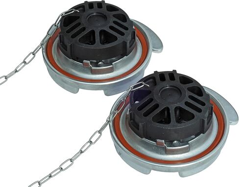 Keyed Alike Pair of Locking Lever Style Diesel Fuel Caps for Peterbilt in Saudi Arabia