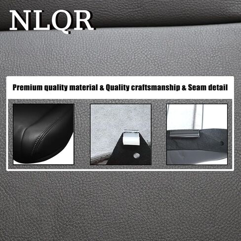 NLQR غطاء مقعد جلدي بديل للسائق الأمامي باللون الأسود من الألياف الدقيقة متوافق مع Honda CRV 2007 2008 2009 2010 2011 in Saudi Arabia