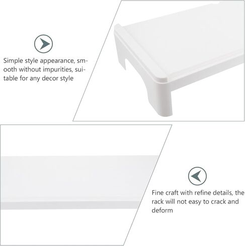 NOLITOY Plastic Computer Monitor Stand Riser with Elevated Design for Cervical Spine Protection Desktop Rack for Office Home School Use High-grade Material Computer Screen Organizer in Saudi Arabia