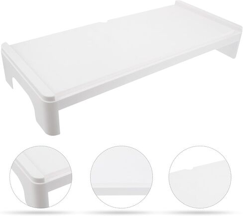 NOLITOY Plastic Computer Monitor Stand Riser with Elevated Design for Cervical Spine Protection Desktop Rack for Office Home School Use High-grade Material Computer Screen Organizer in Saudi Arabia