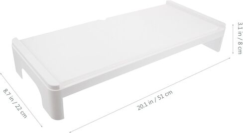 NOLITOY Plastic Computer Monitor Stand Riser with Elevated Design for Cervical Spine Protection Desktop Rack for Office Home School Use High-grade Material Computer Screen Organizer in Saudi Arabia