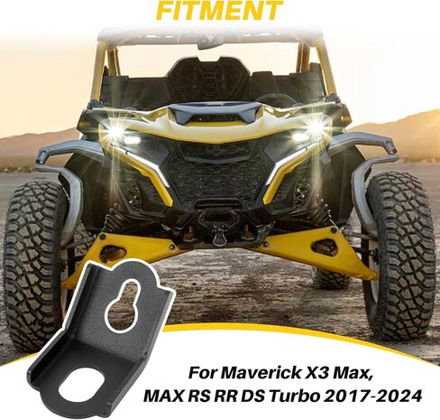 PSLER Tie Down Brackets Hooks for Maverick X3 Max, MAX RS RR DS Turbo 2017 2018 2019 2020 2021 2022 2023 2024 (4pcs), Black in Saudi Arabia
