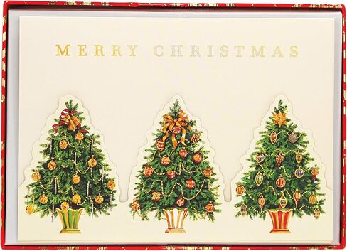 Graphique Hammered Dove Holiday Cards | Pack of 15 Cards with Envelopes | Christmas Greetings | Gold Foil | Boxed Set | 4.75" x 6.625" in Saudi Arabia