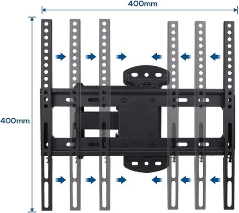 TV Wall Mount Bracket Corner Tilt Swivel for 26-55 Inch LCD LED Flat Panel TVs 66 lbs in Saudi Arabia