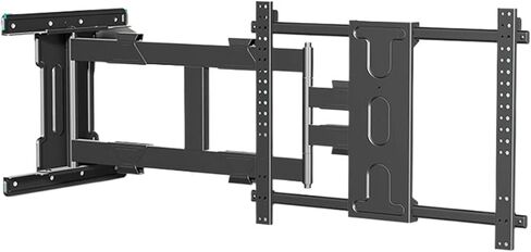 Ultra-thin TV mount 65 75 telescopic and rotating 90-degree foldable bracket with a thickness of only 4.5cm in Saudi Arabia