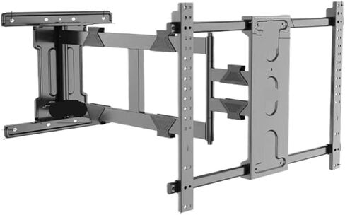 Ultra-thin TV mount 65 75 telescopic and rotating 90-degree foldable bracket with a thickness of only 4.5cm in Saudi Arabia