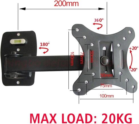LCD-111 10 inch 24 inch 30 inch tilt full motion telescopic swivel LED TV wall mount bracket in Saudi Arabia