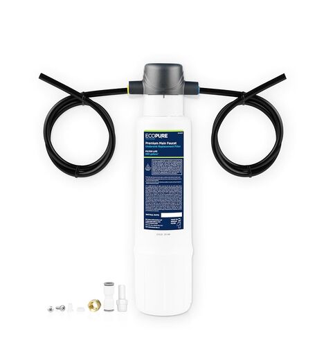 EcoPure EPWPRF Premium Main Faucet Drinking Water Replacement Filter, White, 1 Count (Pack of 1) in Saudi Arabia