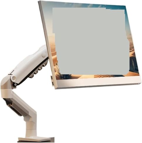 F80 Desktop Computer Monitor Stand Robotic Arm Dual Screen Suspended No Punch Mechanical Computer Stand Lift(Black) in Kuwait