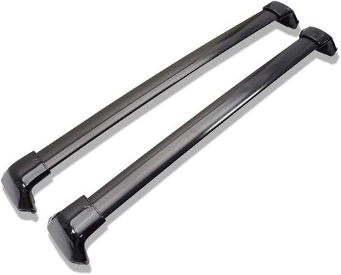 Cross Bars Compatible with 2012-2016 Honda CRV, Factory Style Aluminum Black Roof Top Bar Luggage Carrier by IKON MOTORSPORTS, 2013 2014 2015 in Saudi Arabia