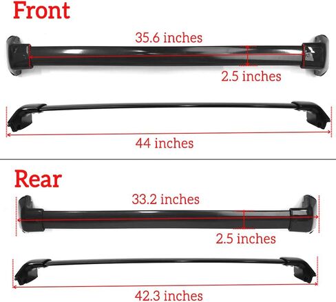 Cross Bars Compatible with 2012-2016 Honda CRV, Factory Style Aluminum Black Roof Top Bar Luggage Carrier by IKON MOTORSPORTS, 2013 2014 2015 in Saudi Arabia