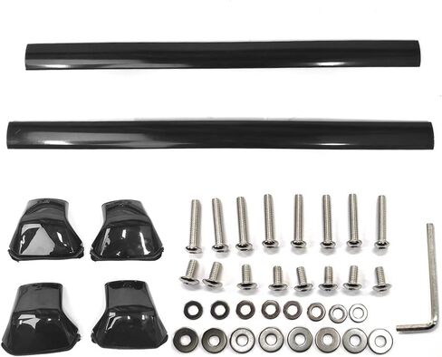 Cross Bars Compatible with 2012-2016 Honda CRV, Factory Style Aluminum Black Roof Top Bar Luggage Carrier by IKON MOTORSPORTS, 2013 2014 2015 in Saudi Arabia