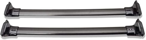 Cross Bars Compatible with 2012-2016 Honda CRV, Factory Style Aluminum Black Roof Top Bar Luggage Carrier by IKON MOTORSPORTS, 2013 2014 2015 in Saudi Arabia