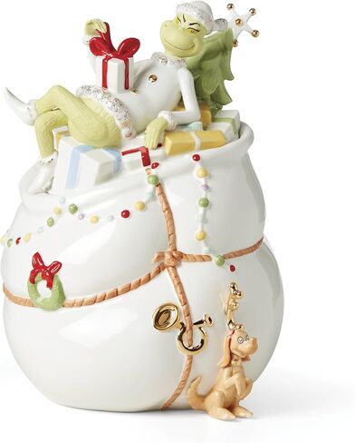 Lenox Merry Grinchmas Salt & Pepper Set, 2 Count, Green in Saudi Arabia
