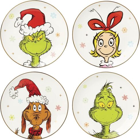 Lenox Merry Grinchmas Salt & Pepper Set, 2 Count, Green in Saudi Arabia