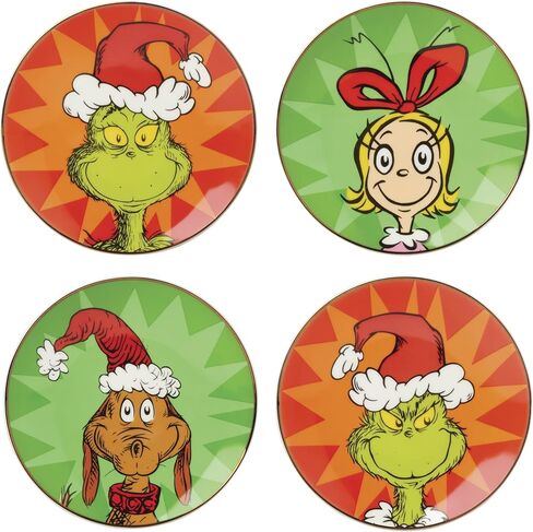 Lenox Merry Grinchmas Salt & Pepper Set, 2 Count, Green in Saudi Arabia