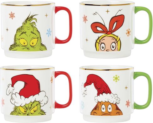 Lenox Merry Grinchmas Salt & Pepper Set, 2 Count, Green in Saudi Arabia