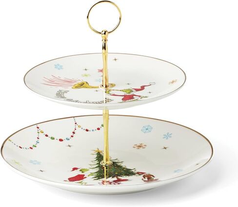 Lenox Merry Grinchmas Salt & Pepper Set, 2 Count, Green in Saudi Arabia