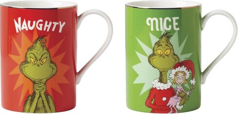 Lenox Merry Grinchmas Salt & Pepper Set, 2 Count, Green in Saudi Arabia