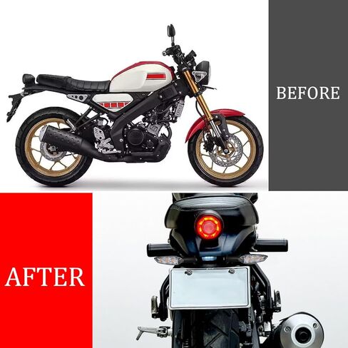 XSR155 Fender Eliminator Kit - Tail Tidy Compatible with 2019-2025 XSR 155 - License Plate Bracket Mount Holder Tail Light with Stock & Aftermarket Turn Signal (Clear) in Saudi Arabia