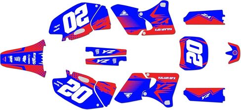 Graphics Kit for Yamaha YZ250F, YZ400F and YZ426F (1998-2002) Spear Series White 16 Mil - On/Off The Road - Dirt Pit Bike Motorcycle Sticker, Dirtbike Racing Decal no-Plastics in Saudi Arabia