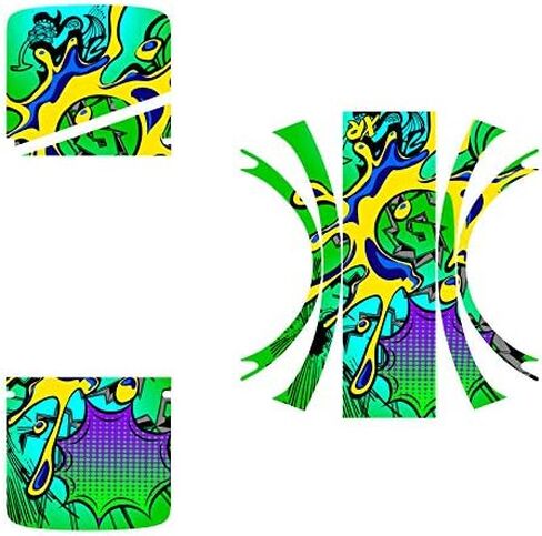 Graphics for OneWheel Plus XR, Zany Blue Design, Rail and Fender Decals only, Earth SURF Designs by Senge Graphics Inc. in Saudi Arabia