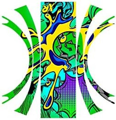 Graphics for OneWheel Plus XR, Zany Blue Design, Rail and Fender Decals only, Earth SURF Designs by Senge Graphics Inc. in Saudi Arabia