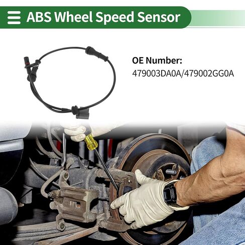 ABS Wheel Speed Sensor ABS Sensor Anti-Lock Braking System Sensor No.479003DA0A/479002GG0A for Nissan Sentra 2013-2019 Sedan 1 Pc Rear Right in Saudi Arabia