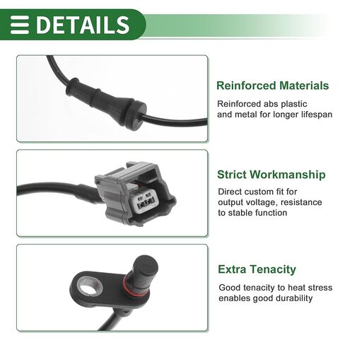 ABS Wheel Speed Sensor ABS Sensor Anti-Lock Braking System Sensor No.479003DA0A/479002GG0A for Nissan Sentra 2013-2019 Sedan 1 Pc Rear Right in Saudi Arabia