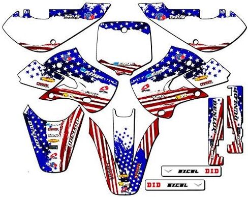 2002-2009 KLX 110 Merica USA Senge مجموعة الرسومات الكاملة مع معرف رايدر. متوافق مع كاواساكي in Kuwait