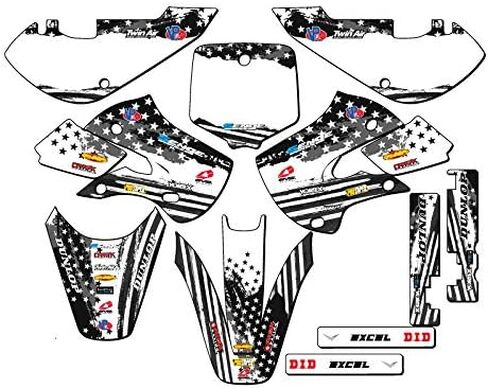 2002-2009 KLX 110 Merica USA Senge مجموعة الرسومات الكاملة مع معرف رايدر. متوافق مع كاواساكي in Kuwait