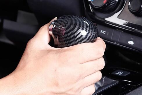 اكسسوارات السيارات صالح لهوندا HR-V HRV 2016-2022 ABS الداخلية والعتاد التحول المقبض غطاء رأس الكسوة (ألياف الكربون) 2 قطعة مجموعة in Kuwait