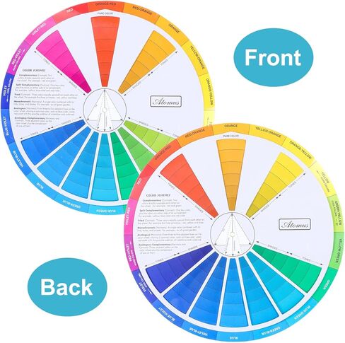 Artists Color Wheel Chart, Paint Color Theory Mixing Matching Tool Creative Blending Board for Art and Makeup in Kuwait