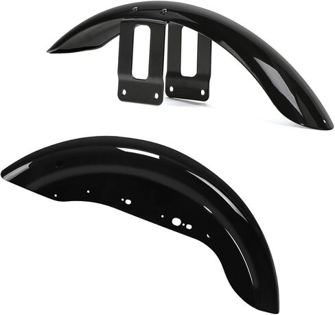 TCT-MOTORPARTS Vivid Black Front & Rear Fenders Fit or Harley Sportster XL1200 883 Forty Eight Roadster Seventy Two Deluxe Hugger Super Low 2011-2020 in Saudi Arabia