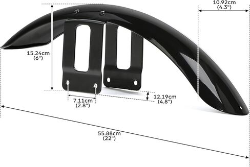 TCT-MOTORPARTS Vivid Black Front & Rear Fenders Fit or Harley Sportster XL1200 883 Forty Eight Roadster Seventy Two Deluxe Hugger Super Low 2011-2020 in Saudi Arabia