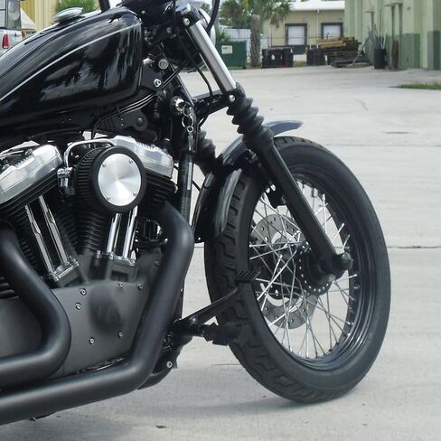 TCT-MOTORPARTS Vivid Black Front & Rear Fenders Fit or Harley Sportster XL1200 883 Forty Eight Roadster Seventy Two Deluxe Hugger Super Low 2011-2020 in Saudi Arabia