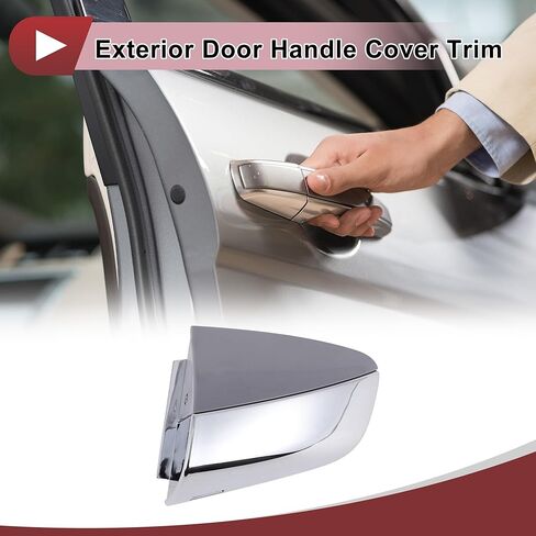 Front Left Exterior Door Handle Cover for Kia Optima 2016-2020 Door Handle Cover No.82652D4020 Grey ABS in Saudi Arabia