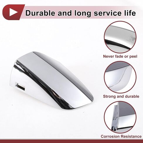 Front Left Exterior Door Handle Cover for Kia Optima 2016-2020 Door Handle Cover No.82652D4020 Grey ABS in Saudi Arabia