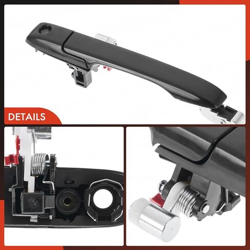 مقبض باب خارجي من جانب الركاب الأمامي الأيمن A-Premium متوافق مع Honda CR-V CRV 2002 2003 2004 2005 2006، أسود أملس، استبدال # 72140-S9A-003، 72140-S9A-J01ZD in Saudi Arabia