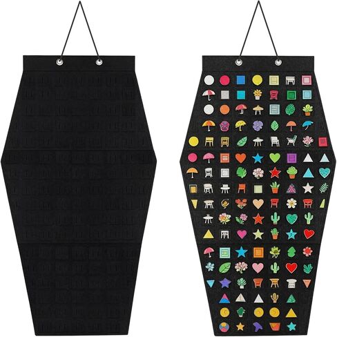 Enamel Lapel Pin Display Panels Organizer, with 5 Loose-leaf Board Pieces, Removable Hanging Brooch Pin Storage Display Pages, Wall Hanging Badge Pin Organize Display Pages Holds at Least 210 Pins in Saudi Arabia