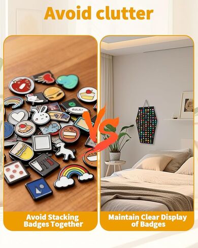 Enamel Lapel Pin Display Panels Organizer, with 5 Loose-leaf Board Pieces, Removable Hanging Brooch Pin Storage Display Pages, Wall Hanging Badge Pin Organize Display Pages Holds at Least 210 Pins in Saudi Arabia