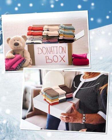 Xuhal 30 Pairs Winter Warm Thermal Socks Bulk for Men Women Crew Boot Socks Thick Socks for Cold Weather in Kuwait