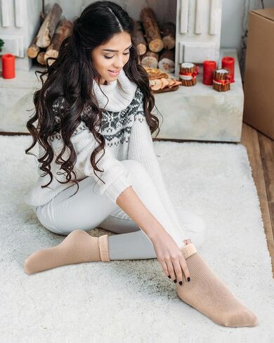 Xuhal 30 Pairs Winter Warm Thermal Socks Bulk for Men Women Crew Boot Socks Thick Socks for Cold Weather in Kuwait